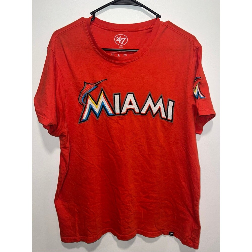 Men’s '47 Brand Miami Marlins T-Shirt-Size Medium